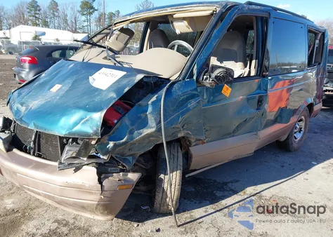 1998 GMC Safari Sle z USA, uszkodzony, nr VIN 1GKDM19W5WB526614